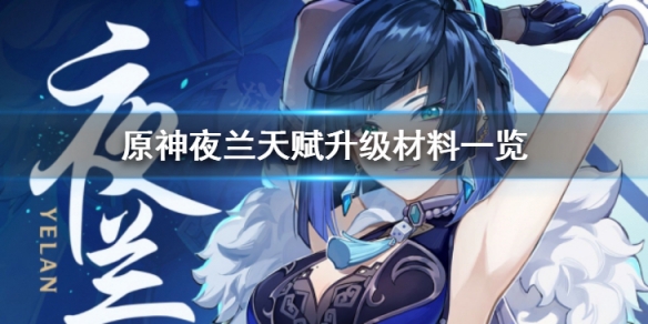 原神夜兰天赋升级材料