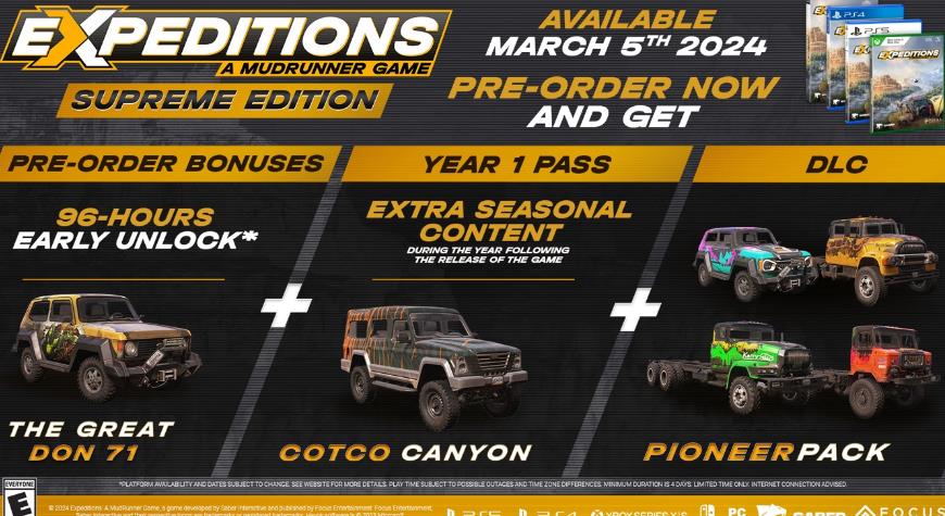 远征 泥泞奔驰游戏将于3月5号发售