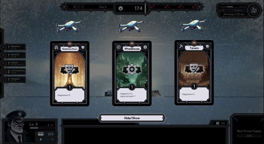 卡牌模拟游戏《Frostrain》免费上架Steam